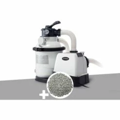 Groupe De Filtration à Sable SX1500 4 M³/h + 10 Kg De Zéolite - Intex - Blanc