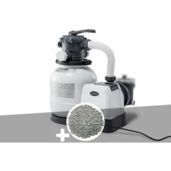 Groupe De Filtration à Sable SX2100 6 M³/h + 20 Kg De Zéolite - Intex - Blanc