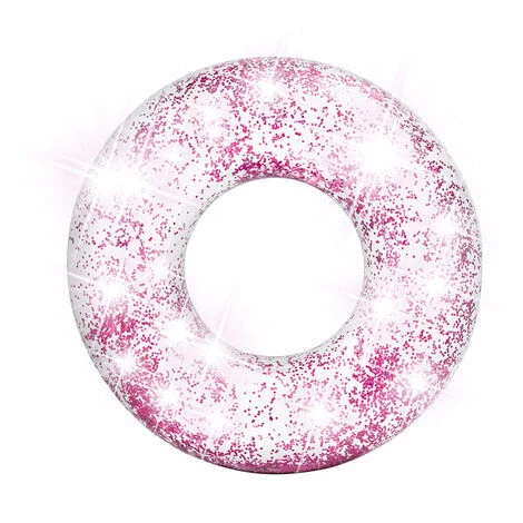 Bouée Gonflable Paillettes Rose Ø 119 Cm - Intex - Rose