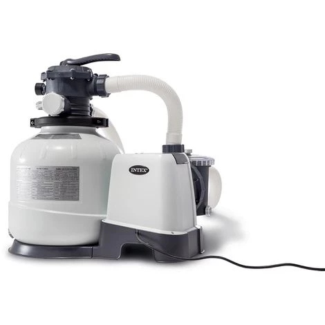 Groupe De Filtration à Sable SX2800 8 M³/h Pour Piscine Jusqu'à 56 M³ - Intex - Blanc