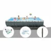 Piscine Tubulaire Intex Ultra XTR Frame Rectangulaire 7,32 X 3,66 X 1,32 M + Traitement Au Chlore + Kit D'entretien + Douche - Gris