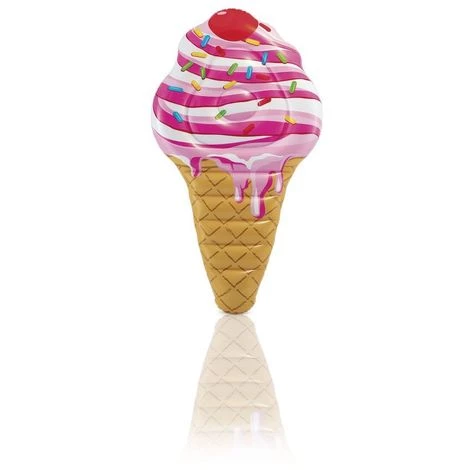 INTEX Matelas Gonflable Glace à L'Italienne - L. 224 Cm - 224 X 107 - Rose