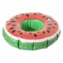 INTEX Porte Gobelet Gonflable Pastèque - Diam. 17 Cm - Diam. 17 - Rouge