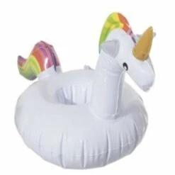 INTEX Porte Gobelet Gonflable Licorne - Diam. 20 Cm - - Blanc
