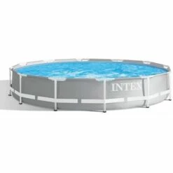 Piscine Tubulaire Ronde Intex Prism Frame 3,66 X 0,76 M - Gris