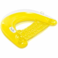 Intex - Chaise Gonflable De Piscine Semi Immergée - Jaune Citron