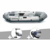 Kit Bateau Gonflable 3 Places Mariner 3 Avec Moteur, Rames Et Gonfleur - Intex - Gris