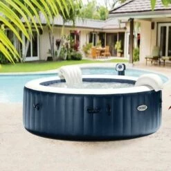Spa Gonflable Intex PureSpa Blue Navy 6 Places - Bleu Nuit