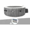 Kit Spa Gonflable Intex PureSpa Baltik Rond Bulles 6 Places + 6 Filtres - Gris