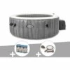 Kit Spa Gonflable Intex PureSpa Baltik Rond Bulles 6 Places + 6 Filtres + Kit D'entretien - Gris