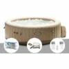 Kit Spa Gonflable Intex PureSpa Sahara Rond Bulles 4 Places + 6 Filtres + Kit D'entretien + Kit Traitement Brome - Beige