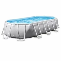 Piscine Tubulaire Prism Frame - Ovale - 6,10 M X 3,05 M X 1,22 M De Intex