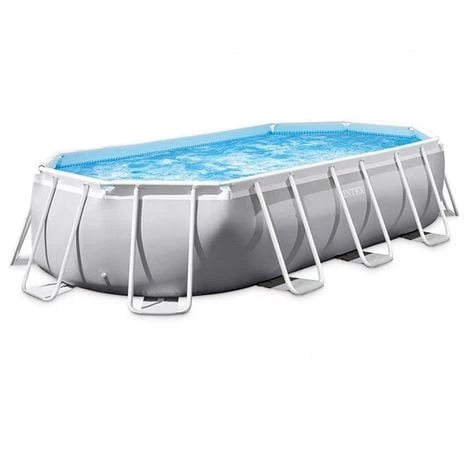 Piscine Tubulaire Prism Frame - Ovale - 6,10 M X 3,05 M X 1,22 M De Intex