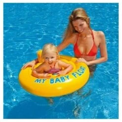 Bouée Siège Pour Bébé 70 Cm De Diamètre Intex - Jaune