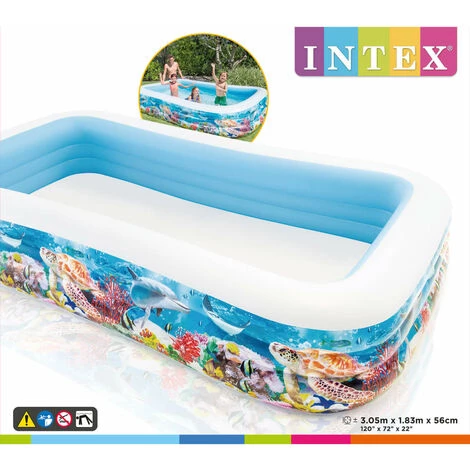 Piscine Swim Center Family 305x183x56 Cm Design De Vie Marine INTEX – Image 3