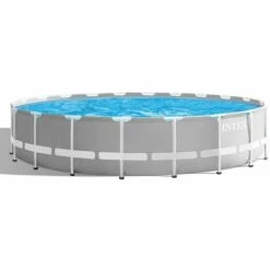 Piscine Tubulaire Prism Frame - Ronde - Ø 6,10 M X 1,32 M De Intex