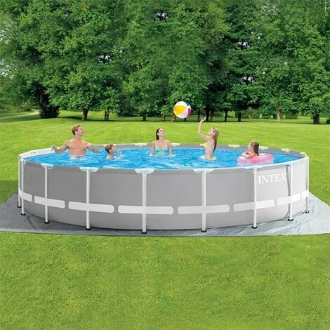 Piscine Tubulaire Prism Frame - Ronde - Ø 6,10 M X 1,32 M De Intex – Image 2