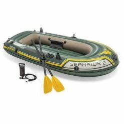 Kit Bateau Gonflable 2 Places Seahawk 2 Avec Rames Et Gonfleur - Intex - Vert
