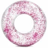 Intex - Bouée Géante Gonflable Brillante Avec Paillettes D 119 Cm - Rose