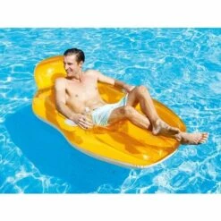 Fauteuil De Piscine Lounge Avec Fond En Maille Orange - Intex - Orange