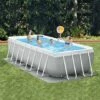 Piscine Tubulaire Prism Rectangulaire 4.88 X 2.44 X 1.07m Intex + Accessoires - Bleu - Bleu