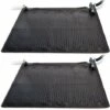Tapis Chauffant Solaire 2 Pcs PVC 1,2 X 1,2 M Noir 28685 INTEX - N/A