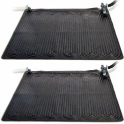 Tapis Chauffant Solaire 2 Pcs PVC 1,2 X 1,2 M Noir 28685 INTEX - N/A