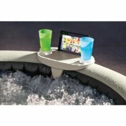 Intex - Plateau Lumineux Support Pour Tablette Et Porte-verres Intex Pour SPA Gonflable - Blanc