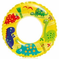 Intex - Une Bouée Gonflable Transparente Imprimée D 61 Cm - Age 6 à 10 Ans - Jaune