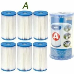 6 Cartouches De Filtration Intex Pour Filtre Piscine - Intex TYPE A