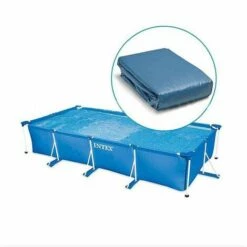 INTEX 1.6m X 2.6m X 0.65m SMALL RECTANGULAR FRAME POOL LINER