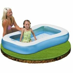 Intex 57403 Pataugeoire Gonflable Rectangulaire Pour Petits Enfants.