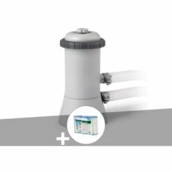 Epurateur à Cartouche Intex C1000 2,7 M³/h + 3 Cartouches A - Gris