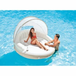 Ilot Flottant Lounge Caraïbes - Intex - Blanc