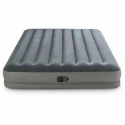 INTEX Matelas Gonflable 2 Places Prestige Avec Pompe USB - Gris