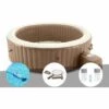 Kit Spa Gonflable Intex PureSpa Sahara Rond Bulles 8 Places + Aspirateur + Kit D'entretien + Kit De Traitement Au Brome - Beige