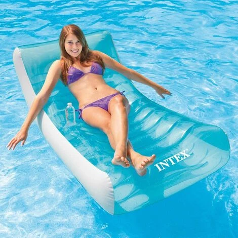 INTEX Fauteuil Piscine Gonflable Ghost - Bleu – Image 3