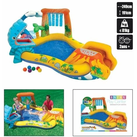 AIRE DE JEUX JURASSIC INTEX - Incolore - 57444NP