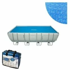 BACHE A BULLES INTEX POUR PISCINE RECTANGULAIRE 4M88 X 2M44 - Incolore - 29029