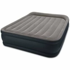 Intex 64136 Matelas Lit D'appoint Gonflable Double électrique Lit De Camp Portable 152x203x42cm