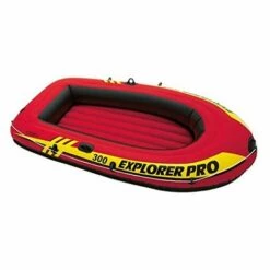 INTEX Bateau Gonflable 3 Places "Explorer Pro" Rouge