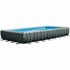 Piscine Rectangulaire Intex 975x488 Cm Hors Sol Couleur Gris 26374NP | Gris