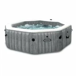 Spa Gonflable Baltik Intex 6 Places Octogonal - 6 Personnes - Gris Cérusé