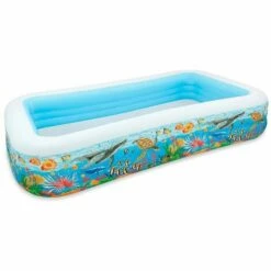 INTEX Piscine Gonflable Rectangulaire "Family" Bleu