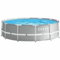 Piscine Ronde Hors Sol Intex Prism Frame Ø 366 Cm Couleur Gris 26716NP | Gris