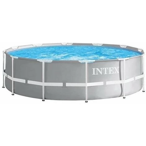 Piscine Ronde Hors Sol Intex Prism Frame Ø 366 Cm Couleur Gris 26716NP | Gris