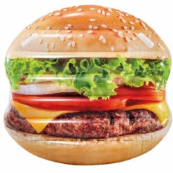 Matelas Gonflable 145x142 Cm Bouée De Piscine Intex Island Forme Hamburger 58780 NP