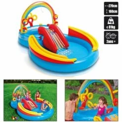 PISCINE POUR ENFANTS INTEX RAINBOW RING PLAY CENTER - Incolore - 57453NP