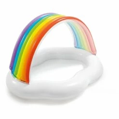 INTEX Piscinette Gonflable Rainbow - Blanc