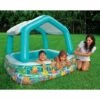 Intex - 57470Np - Jeau D Eau Et De Plage - Piscine Pare-Soleil Aqua - 157 X 157 X 122 Cm - Pare-Soleil Détachable (Velcro)